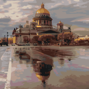 Исаакиевский собор после дождя